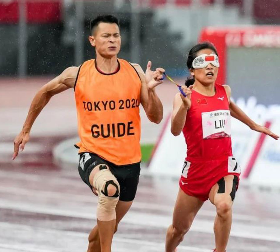 殘奧運動員的拼搏精神激勵鍵特繼續(xù)前進